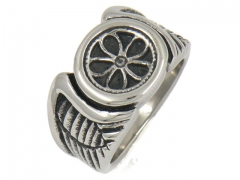 HY Wholesale 316L Stainless Steel Popular Rings-HY0065R093