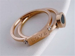 HY Wholesale Rings 316L Stainless Steel Popular Rings-HY0068R233