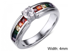 HY Wholesale Rings 316L Stainless Steel Rings-HY0067R126