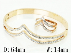 HY Wholesale Bangles Stainless Steel 316L Fashion Bangle-HY19B0830IOE