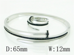 HY Wholesale Bangles Stainless Steel 316L Fashion Bangle-HY19B0819IJQ