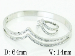 HY Wholesale Bangles Stainless Steel 316L Fashion Bangle-HY19B0828ILW