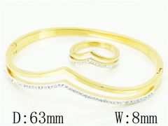 HY Wholesale Bangles Stainless Steel 316L Fashion Bangle-HY19B0826IMW