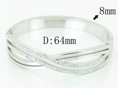 HY Wholesale Bangles Stainless Steel 316L Fashion Bangle-HY19B0772HMX