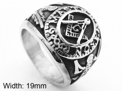 HY Wholesale Rings 316L Stainless Steel Popular Rings-HY0072R104