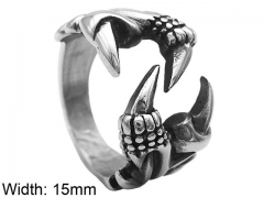 HY Wholesale Rings 316L Stainless Steel Popular Rings-HY0072R115