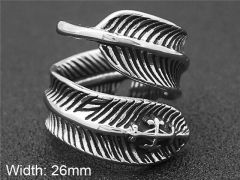 HY Wholesale Rings 316L Stainless Steel Popular Rings-HY0072R087