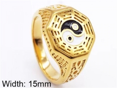 HY Wholesale Rings 316L Stainless Steel Popular Rings-HY0072R018