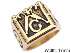 HY Wholesale Rings 316L Stainless Steel Popular Rings-HY0072R090