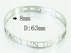 HY Wholesale Bangles Stainless Steel 316L Fashion Bangle-HY51B0081NX