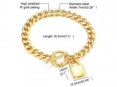 HY Wholesale Steel Stainless Steel 316L Bracelets-HY0067B336