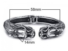 HY Wholesale Stainless Steel 316L Fashion Bangle-HY0067B244