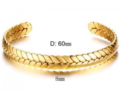 HY Wholesale Stainless Steel 316L Fashion Bangle-HY0067B294