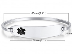 HY Wholesale Stainless Steel 316L Fashion Bangle-HY0067B127