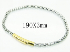 HY Wholesale Leather Bracelets 316L Stainless Steel Jewelry Bracelets-HY51B0134HHX