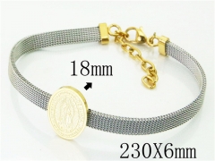 HY Wholesale Leather Bracelets 316L Stainless Steel Jewelry Bracelets-HY12B0263PX