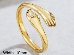 HY Wholesale Rings 316L Stainless Steel Popular Rings-HY0013R1233