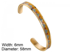 HY Wholesale Stainless Steel 316L Fashion Bangle-HY0076B287