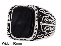 HY Wholesale Rings 316L Stainless Steel Popular Rings-HY0013R1025