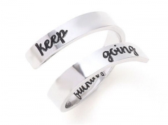 HY Wholesale Rings 316L Stainless Steel Popular Rings-HY0075R116