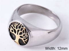 HY Wholesale Rings 316L Stainless Steel Popular Rings-HY0013R1002