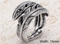 HY Wholesale Rings 316L Stainless Steel Popular Rings-HY0013R1143