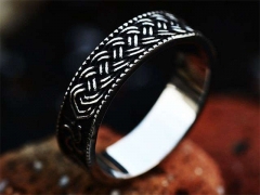 HY Wholesale Rings 316L Stainless Steel Popular Rings-HY0012R593