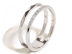 HY Wholesale Rings 316L Stainless Steel Popular Rings-HY0077R014