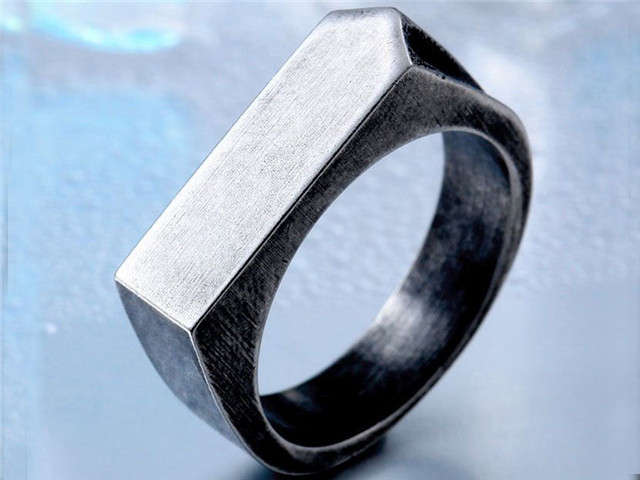HY Wholesale Rings 316L Stainless Steel Popular Rings-HY0012R728