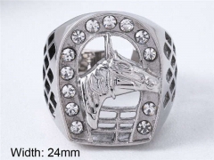 HY Wholesale Rings 316L Stainless Steel Popular Rings-HY0013R0998