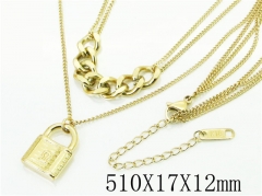 HY Wholesale Necklaces Stainless Steel 316L Jewelry Necklaces-HY80N0530PE