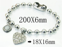 HY Wholesale Bracelets 316L Stainless Steel Jewelry Bracelets-HY21B0413HID