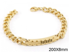 HY Wholesale Steel Stainless Steel 316L Bracelets-HY0082B102