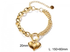 HY Wholesale Bracelets Stainless Steel 316L Bracelets-HY006B333