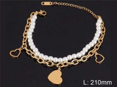 HY Wholesale Bracelets 316L Stainless Steel Jewelry Bracelets-HY0100B043