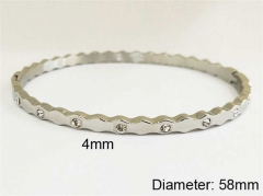 HY Wholesale Bangles Stainless Steel 316L Fashion Bangles-HY0097B127