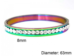 HY Wholesale Bangles Stainless Steel 316L Fashion Bangles-HY0097B207