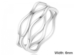 HY Wholesale Rings Jewelry 316L Stainless Steel Popular Rings-HY0101R006