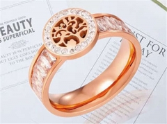 HY Wholesale Rings Jewelry 316L Stainless Steel Popular Rings-HY0096R085