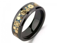 HY Wholesale Rings Jewelry 316L Stainless Steel Popular Rings-HY0096R108