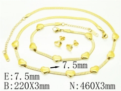 HY Wholesale Jewelry Sets 316L Stainless Steel Earrings Necklace Jewelry Set-HY59S2319HMS