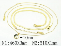 HY Wholesale Necklaces Stainless Steel 316L Jewelry Necklaces-HY59N0154HSD