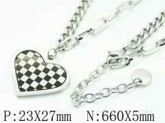 HY Wholesale Necklaces Stainless Steel 316L Jewelry Necklaces-HY80N0538OE