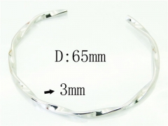 HY Wholesale Bangles Stainless Steel 316L Fashion Bangle-HY80B1343MW