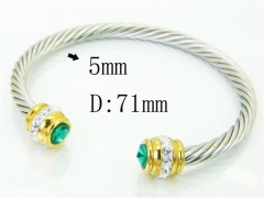 HY Wholesale Bangles Stainless Steel 316L Fashion Bangle-HY38B0742HMD