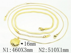 HY Wholesale Necklaces Stainless Steel 316L Jewelry Necklaces-HY59N0160HCV