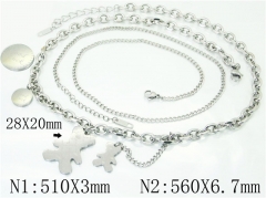 HY Wholesale Necklaces Stainless Steel 316L Jewelry Necklaces-HY32N0591HHC