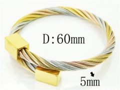 HY Wholesale Bangles Stainless Steel 316L Fashion Bangle-HY38B0724HKS