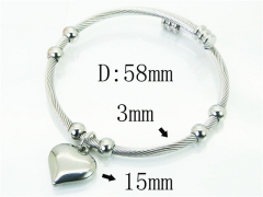 HY Wholesale Bangles Stainless Steel 316L Fashion Bangle-HY38B0676HKD