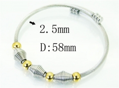 HY Wholesale Bangles Stainless Steel 316L Fashion Bangle-HY38B0662HKE